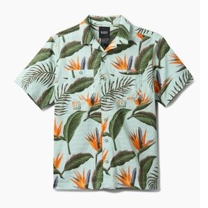 5.11 Adventure Print Short Sleeve Shirt Snap Light Aqua Knives of Paradise Large